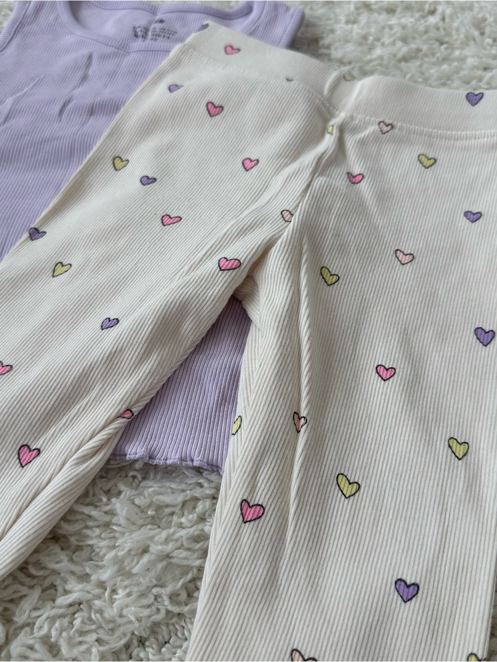 Purple Ribbed Heart Set - Picture 3 of 9